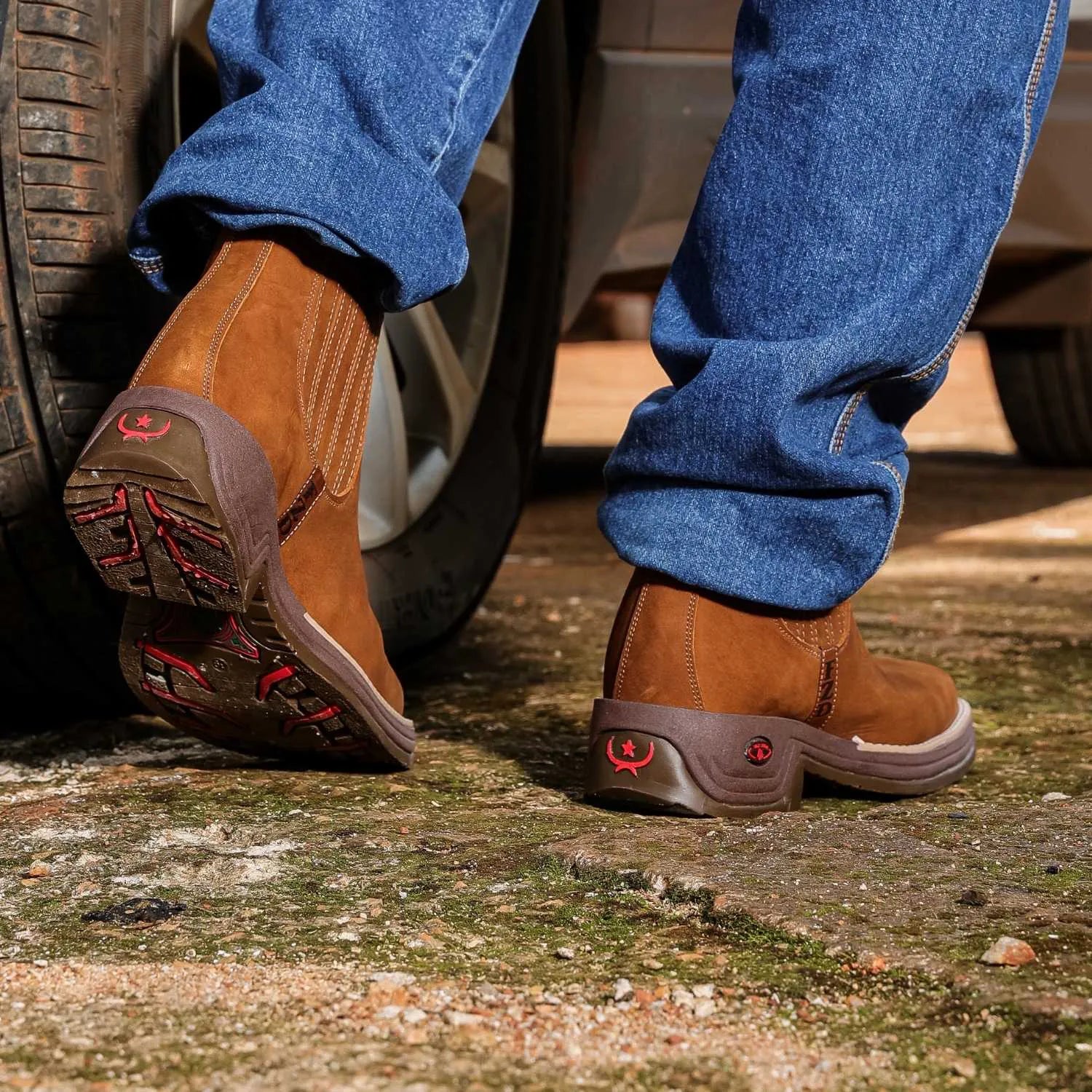 [Kit 4 em 1] Bota Masculina Ortopédica Fazenda de Cano Curto em Couro Legítimo com Boné Modão, Cinto e Carteira GRÁTIS