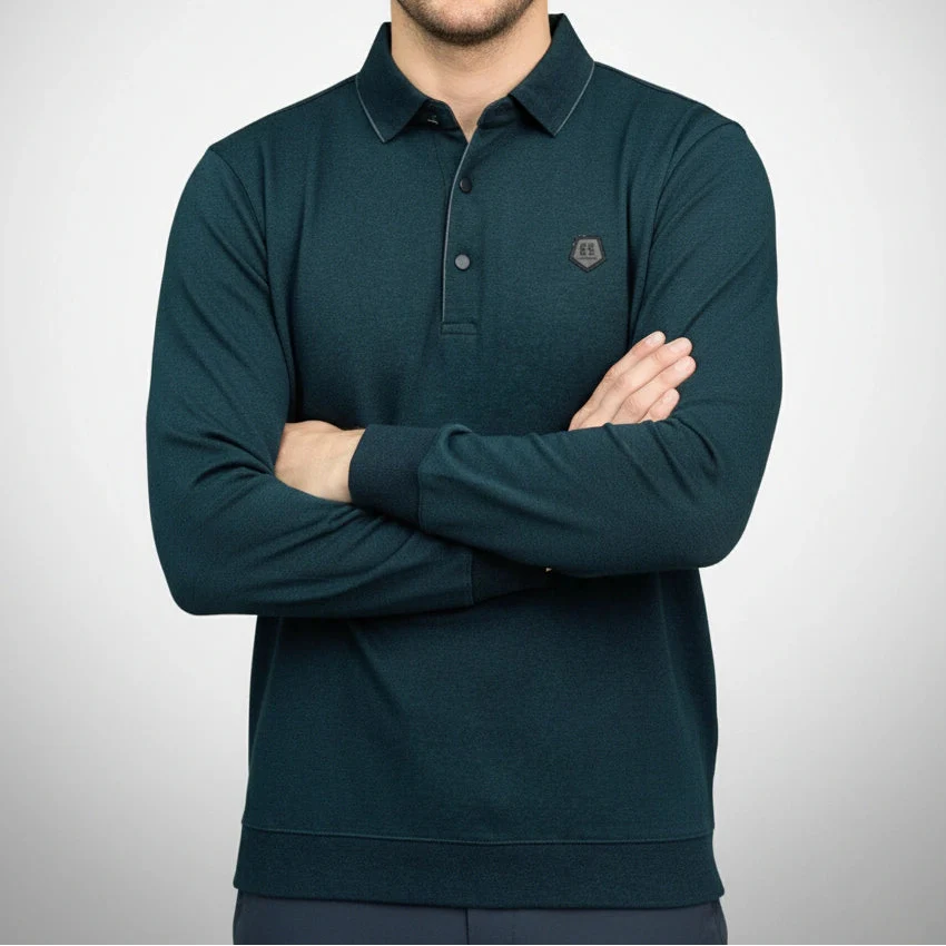 [Leve 5, Pague Só 3] Camisa Polo Ragnar Masculina em Algodão, Poliéster e Elastano com Gola Estruturada e Manga Longa Flexível + BRINDES